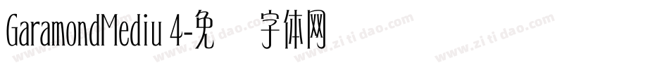GaramondMediu 4字体转换